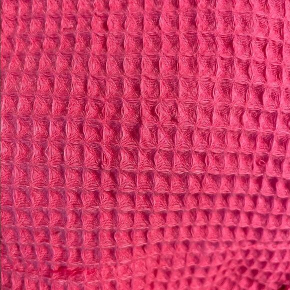 Pink Waffle cotton mix Bathrobe - Picture 10 of 11